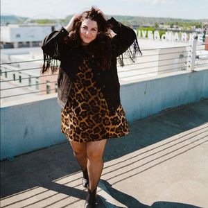 Leopard slinky dress